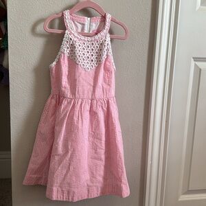 Lilly Pulitzer Girl’s Pink Kinley Dress, Size 7
